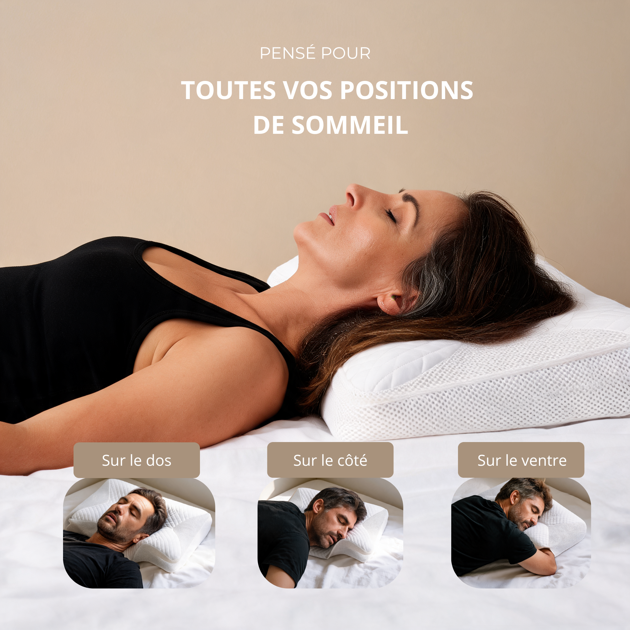 L'oreiller qui soulage vos cervicales